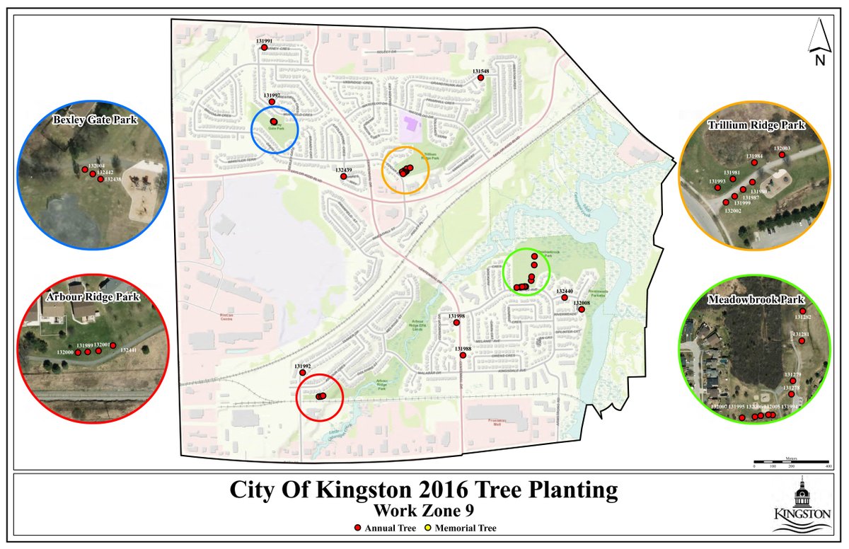 cityofkingston's tweet image. Crews are planting trees in the area of O'Connor Park, Inverness &amp;amp; Seaforth for ash replacement &amp;amp; annual planting programs. #ygkPublicWorks