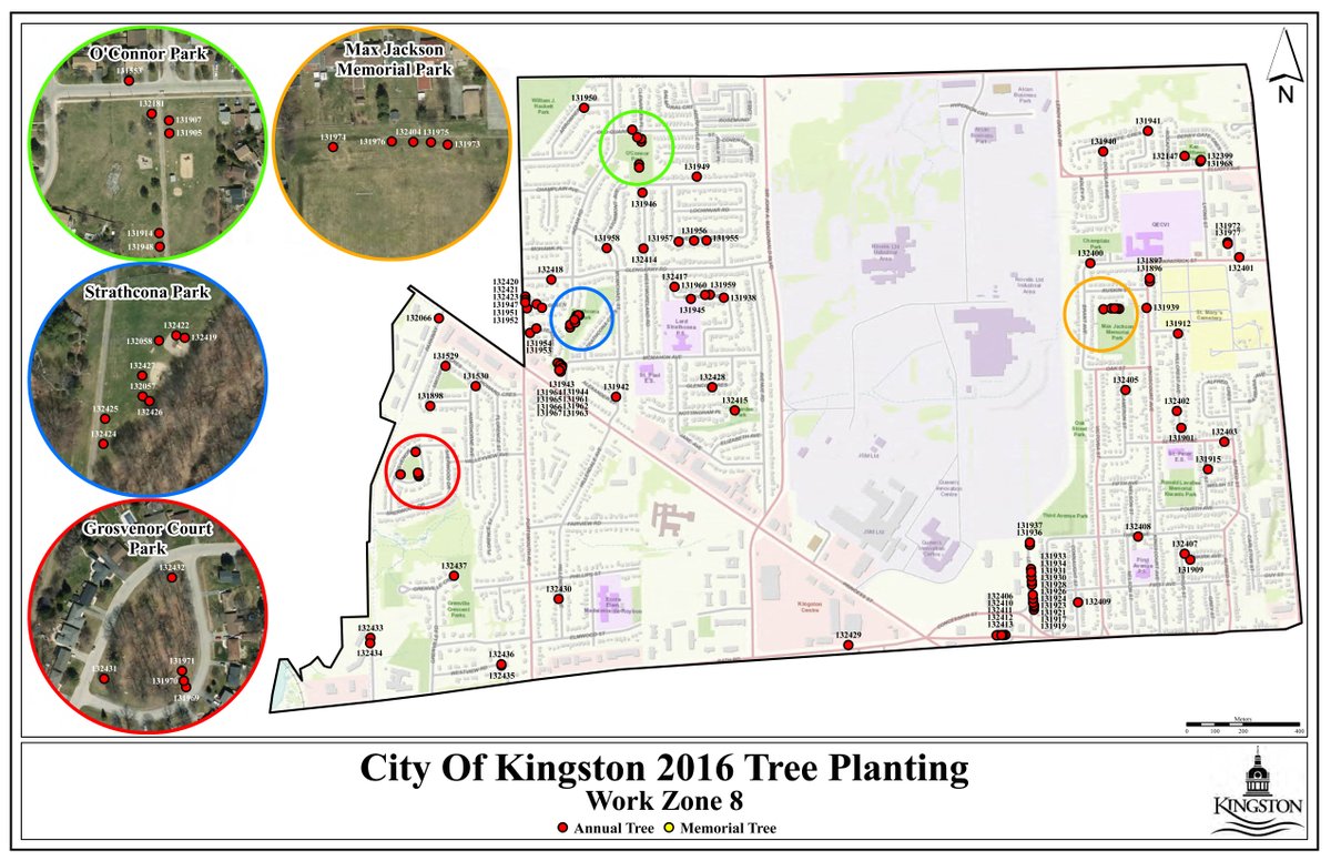 cityofkingston's tweet image. Crews are planting trees in the area of O'Connor Park, Inverness &amp;amp; Seaforth for ash replacement &amp;amp; annual planting programs. #ygkPublicWorks