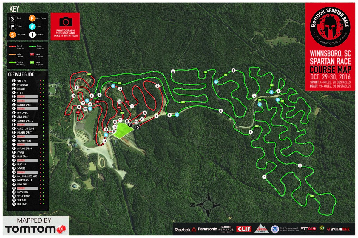 SpartanRace's tweet photo. Spartans in Carolina, are you ready for the off-road endeavor? Mapped by @TomTomUSA #SpartanRace https://t.co/7zuAxRFiBp