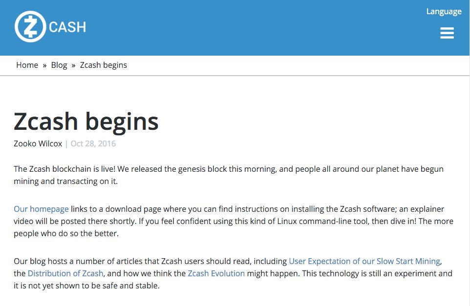 nextnames's tweet photo. The #Zcash blockchain is live: https://t.co/CPmuSdPkRR 
#cryptocurrency #fintech #investing #blockchain https://t.co/iOkP19889R