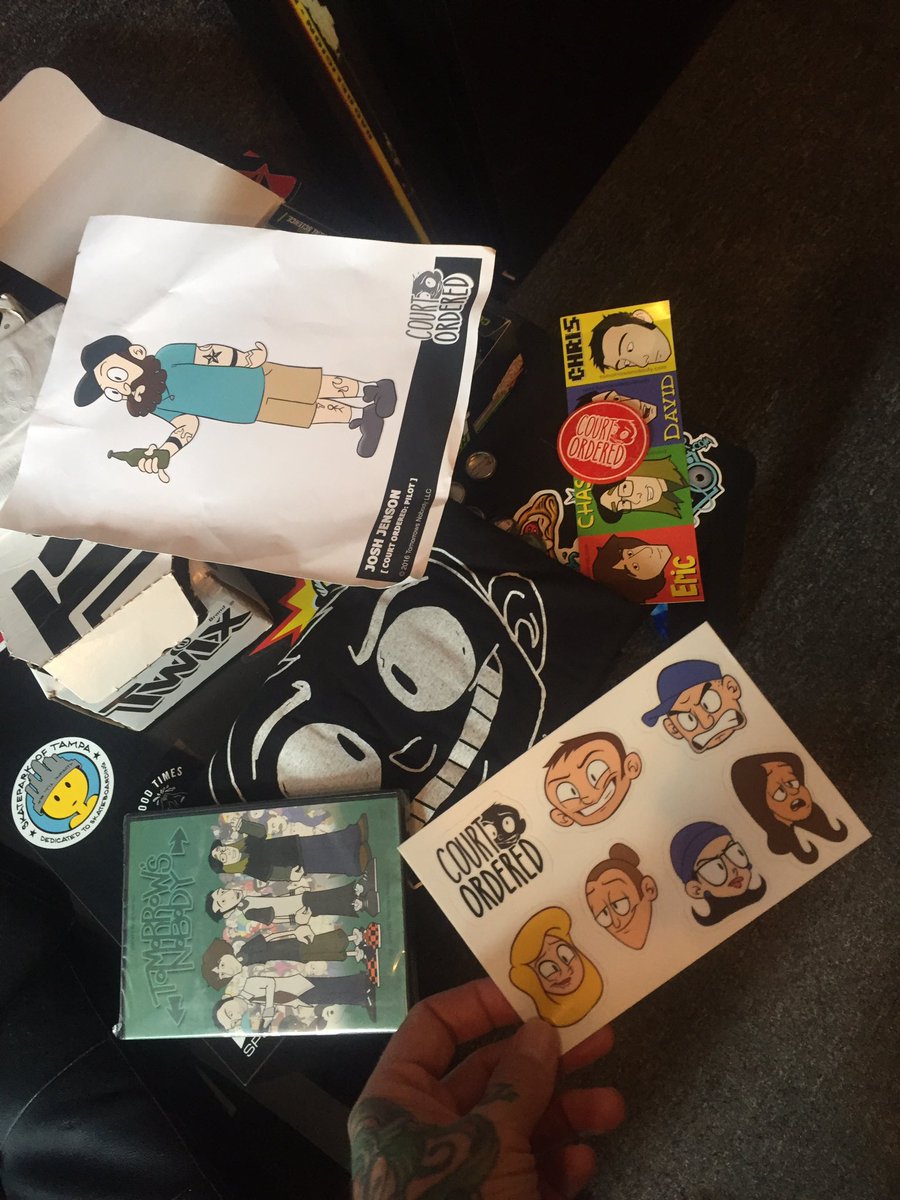 Got my dope package from <a href="/CourtOrdered_TV/">Court Ordered</a> thanks <a href="/EricJFreedman/">ERIC J FREEDMAN</a> <a href="/tomorrowsnobody/">Tomorrow's Nobody</a> #Kickstarter you guys rule!