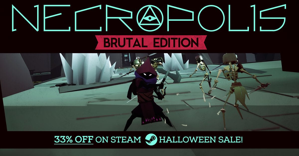 Grab a friend and delve in the NECROPOLIS for 33% off on <a href="/steam_games/">Steam</a> this weekend! #indiedev #indiegame  ow.ly/TWIo305DzLR