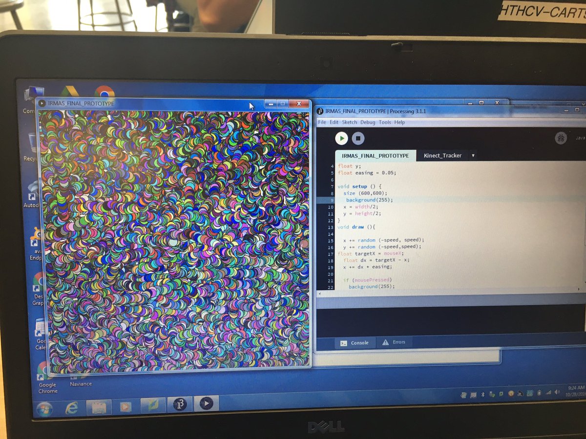 marinomoon07's tweet photo. I finally got the code to follow the mouse with the help of my peers #strength #HTHCVengineering https://t.co/yvtkjbDZTb