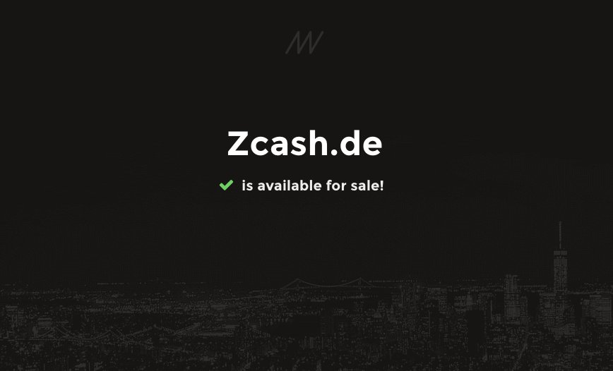 nextnames's tweet photo. #Zcash domain Zcash.de is for sale on @nextnames 
#domain #domainname #startup https://t.co/3f2X4sVoP3