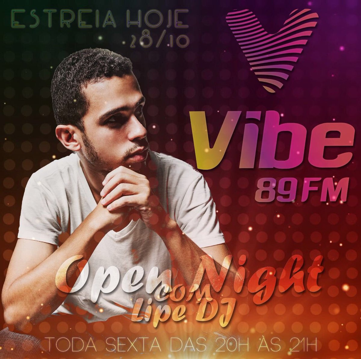 vibe89fm's tweet photo. Hoje das 20hs às 21hs na @Vibe89FM a música vai ser por conta do @LipeDJ! Participe conosco no Snap: Vibe89FM ou por aqui com #OpenNight https://t.co/VBcGZg44xP