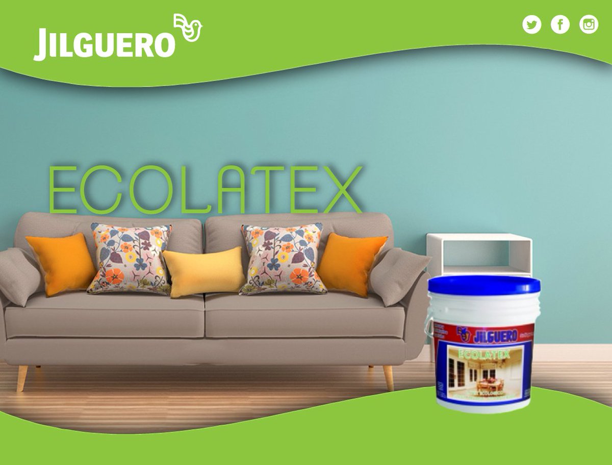 jilgueroOK's tweet photo. #ECOLATEX ¡Es un excelente látex para uso interior, lavable, ecológico y de gran poder cubritivo! #PinturaEcológica https://t.co/tqGgUuajCH