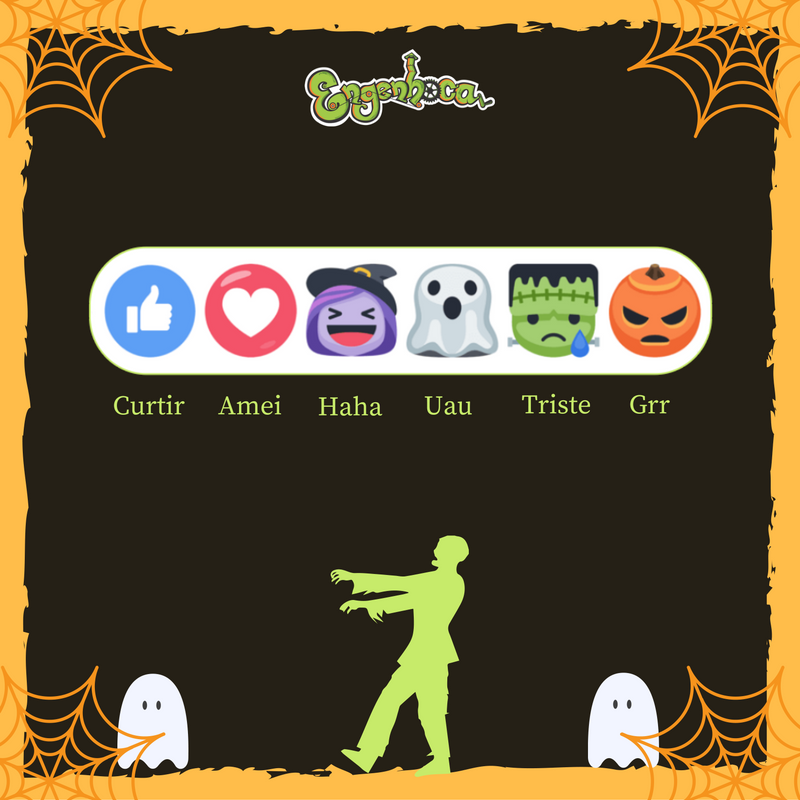 EngenhocaParque's tweet photo. E o Facebook entrou de vez no clima do Halloween! 🎃 O que você achou das reações temáticas? 😄 #halloween #facebook #reactions https://t.co/q8wqEIIPLQ
