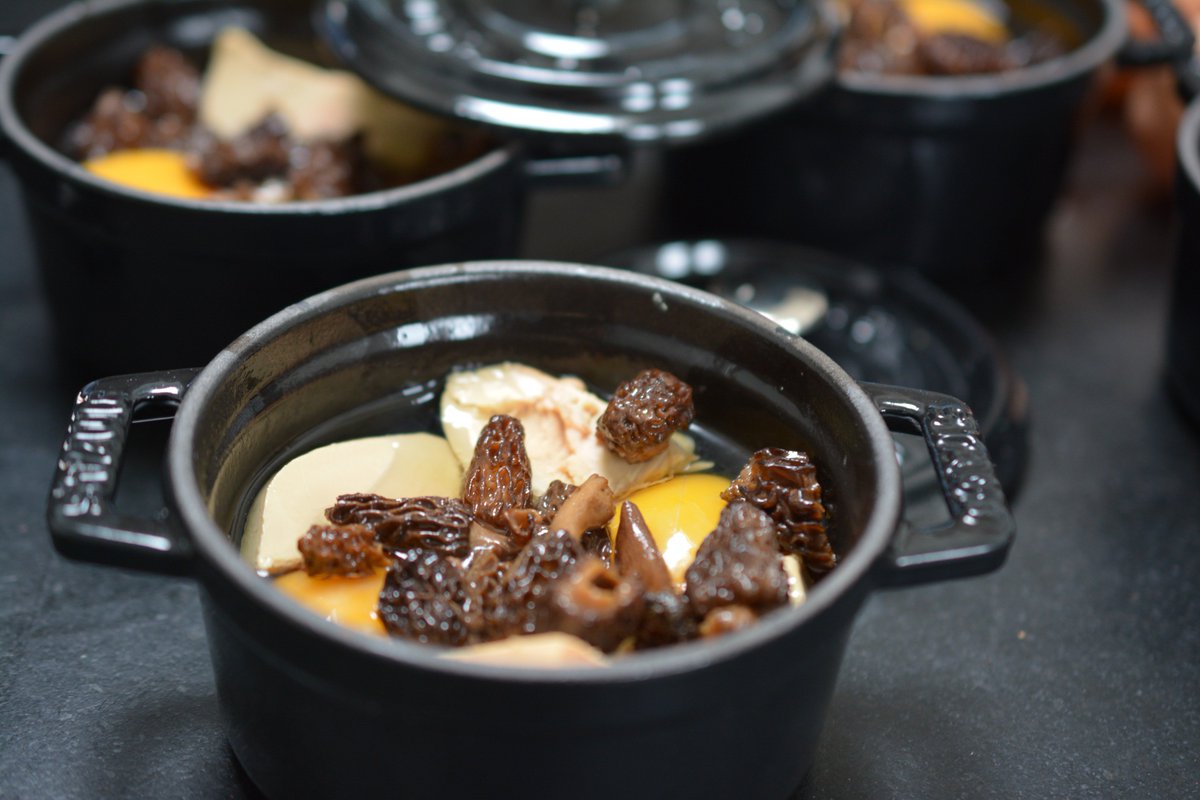 GustoMember's tweet photo. #cassolettes de #morilles et #FoieGras #oeuf de ferme du #paysbasque https://t.co/zgnz6e90ma