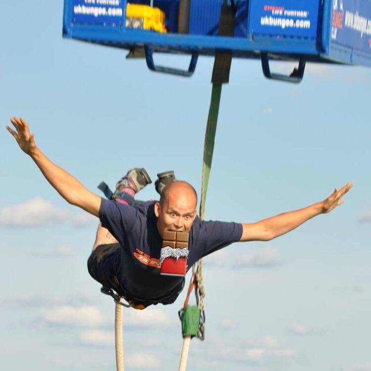 Eva wondered what Bungee jumping n chocolate had in common?We did!Find out here bit.ly/2fe5Mip #nationalchocolateday #fridayfeeling