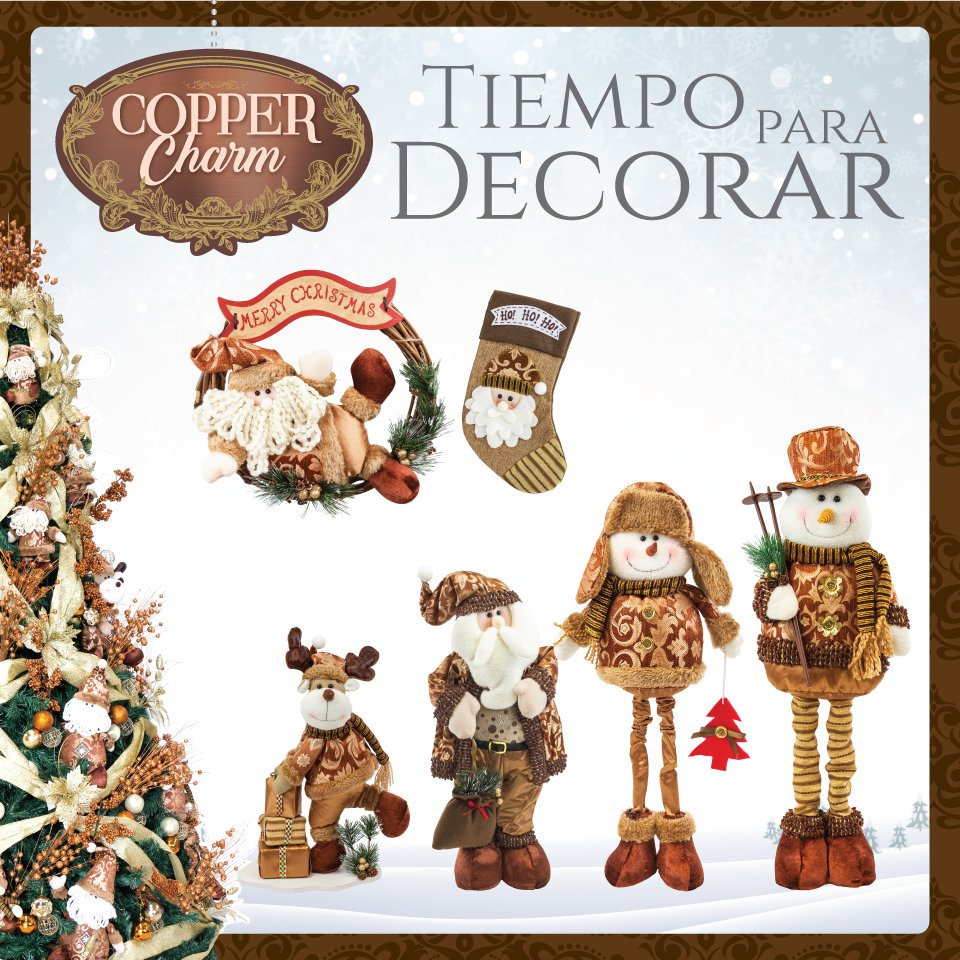 AlmacenesPycca's tweet photo. Elegante y cálida colección navideña #CopperCharm.
Encuéntrala en nuestros almacenes y en https://t.co/JXIAdjxstN
https://t.co/irg446bXzc https://t.co/FK1u1kjpSa