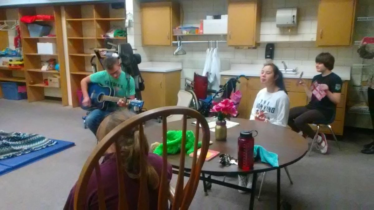 Special moment in MDAP today as peer leader Jack Maloney sang for his classmates. Cool blue guitar too. #BluePrideLivesHere #Inclusion