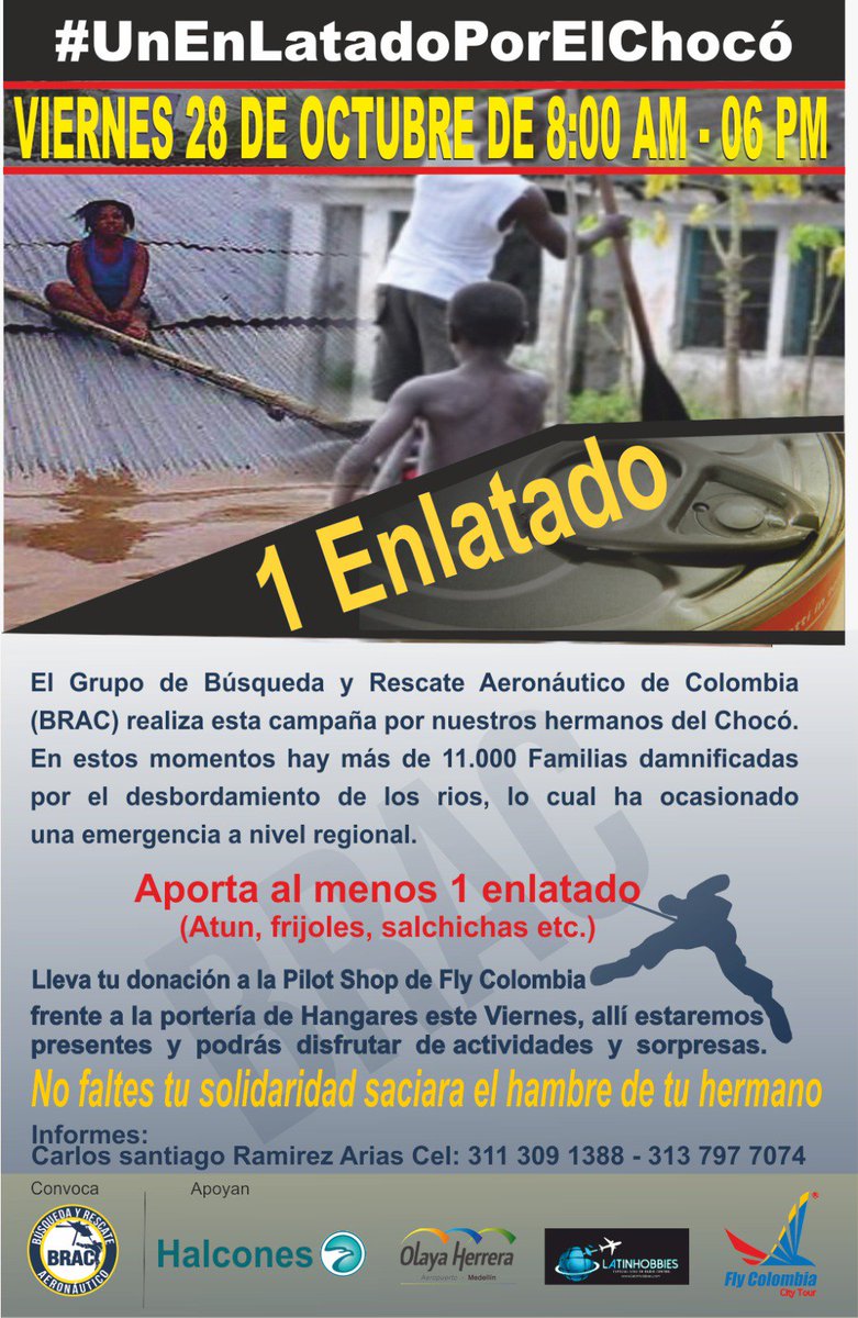 Nadie es mejor que todos juntos, hoy con toda la energía #UnEnlatadoPorElChocó lleva tu enlatado a nuestra #PilotShop