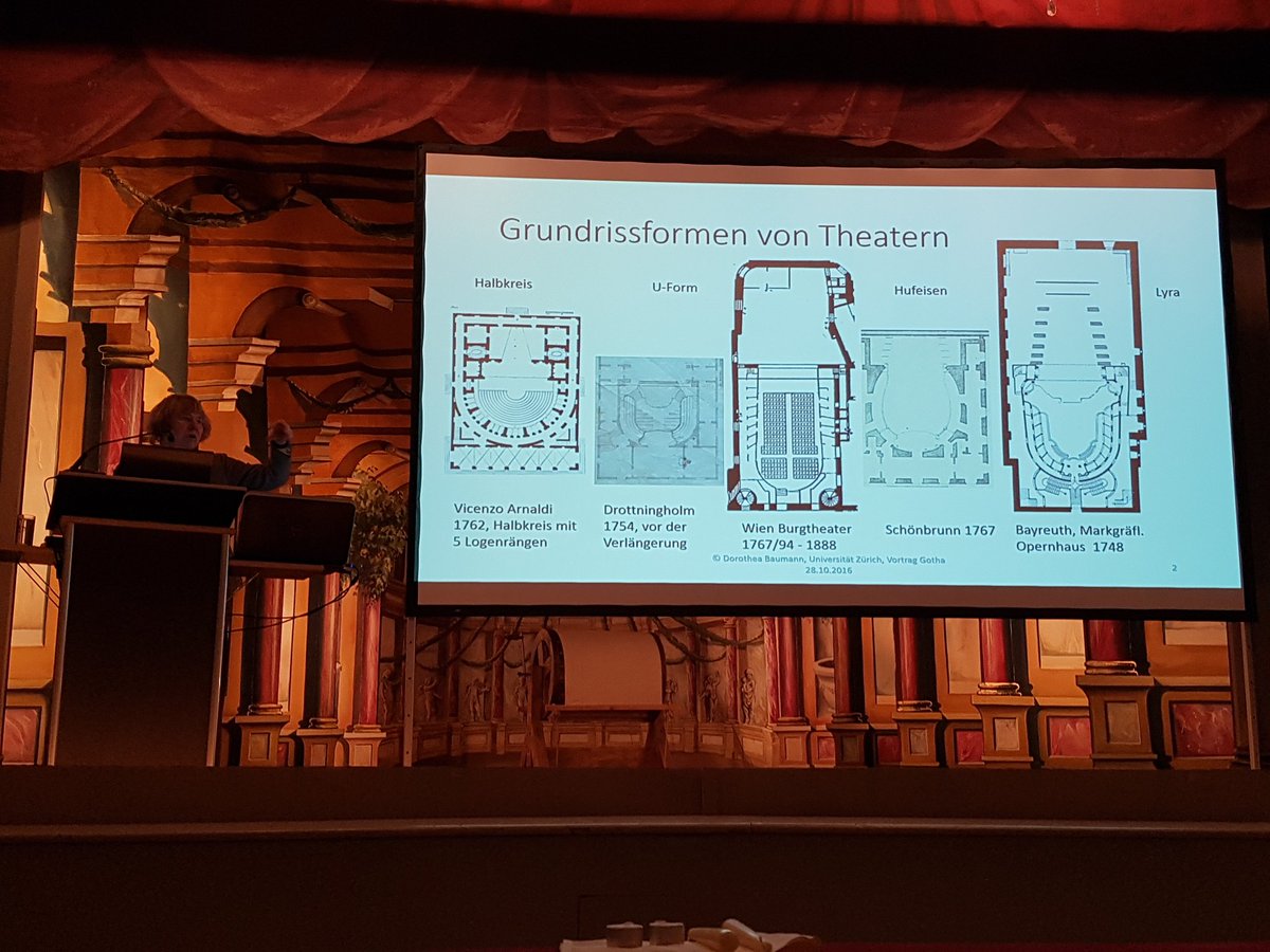 St_Hoppe's tweet photo. Dorothea Baumann, Uni Zürich, spricht als Physikerin über die Akustik von Hoftheatern im #Barock #RAK2016 https://t.co/0SdbCEDIm4