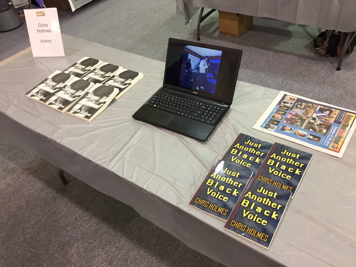CHolmes_'s tweet photo. Setting up for the book festival! Come by for conversation! #Houston #nbbf2016 #nbf2016 https://t.co/vjxzozkoCF
