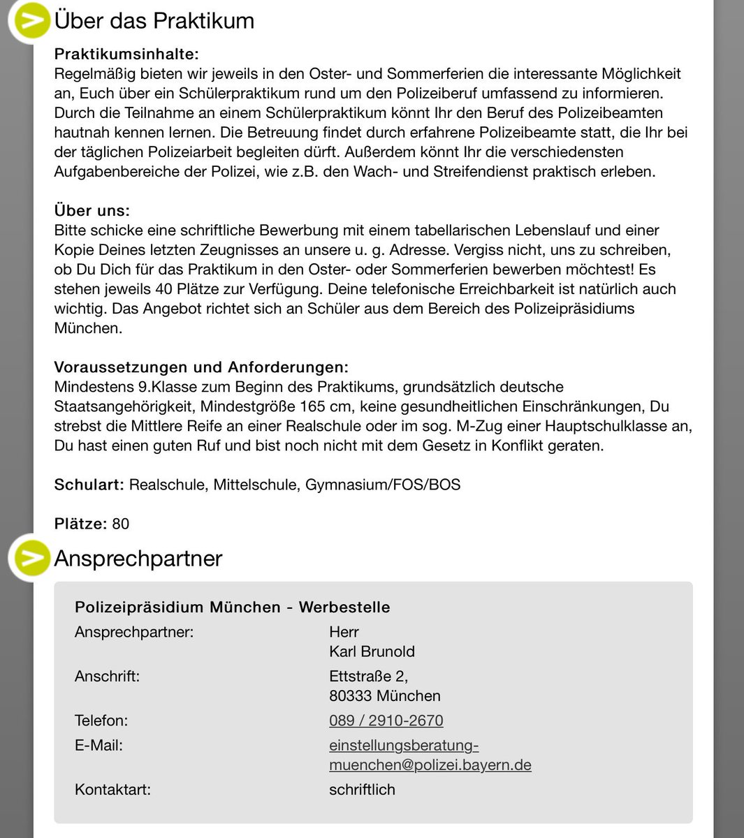 Asg News Schulerpraktika Des Polizeiprasidium S Munchen In Den Osterferien Und Sommerferien 17 Asg News T Co Ysnchmx4da T Co My0rrodpw5