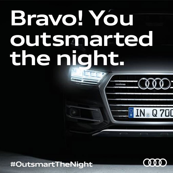 The dark was no match for me. Test your skills by logging on to outsmartthenight.in #OutsmartTheNight