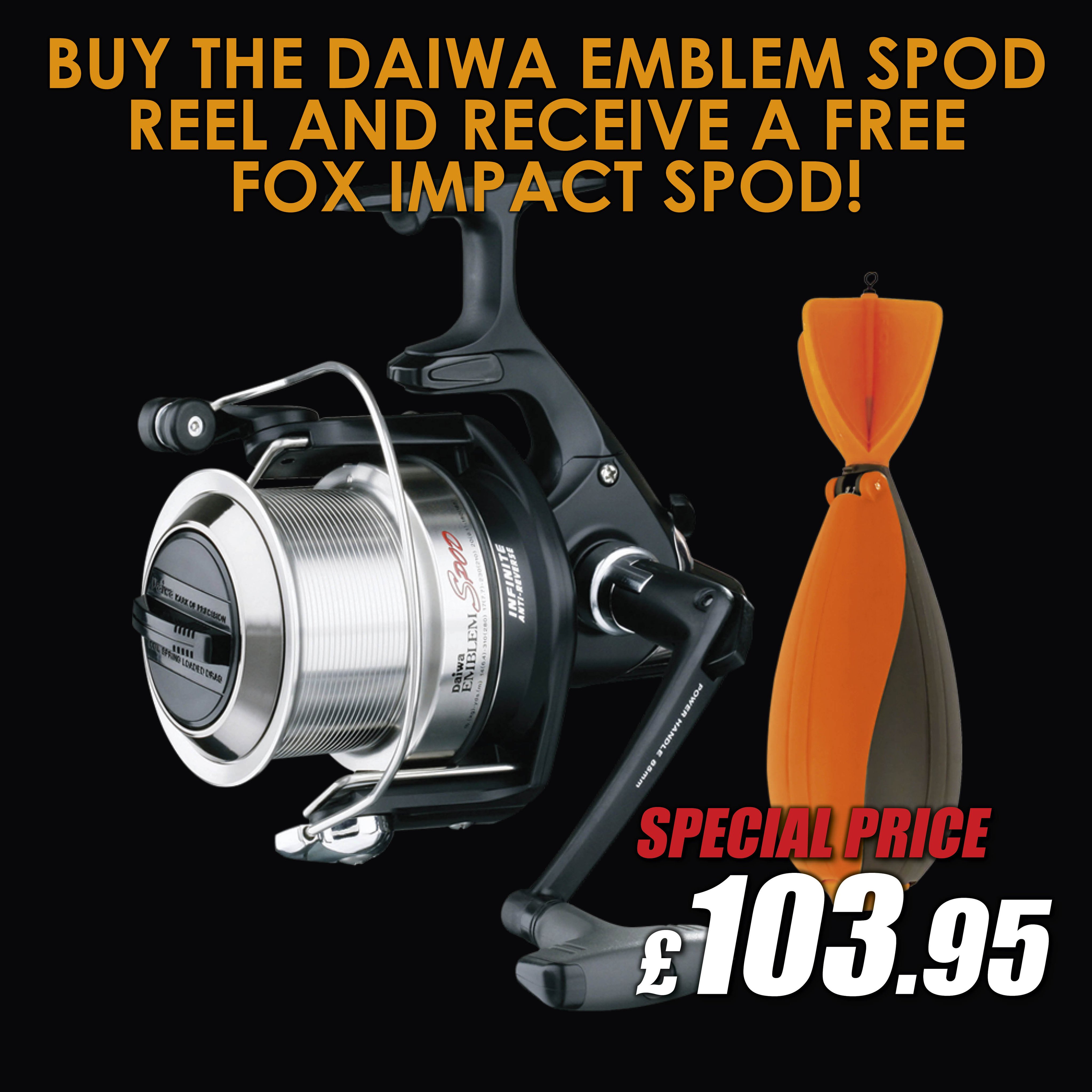 Angling Direct on X: Buy The Daiwa Emblem Spod Reel & Receive a