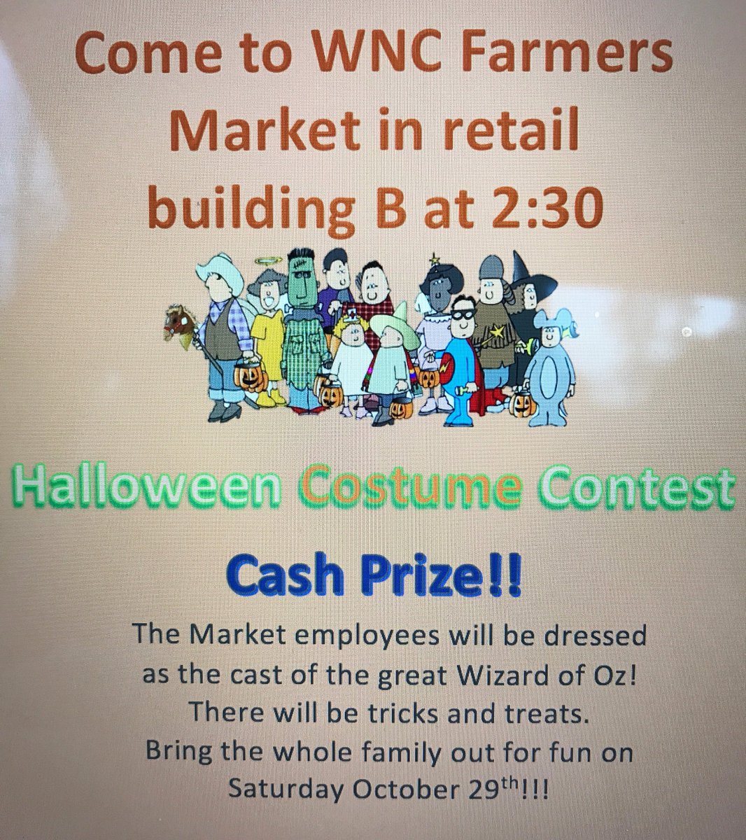sixsmith_sexton's tweet image. Halloween fun for the whole family Sat., Oct 29, 2:30 pm at the WNC Farmers Market!  #Asheville #Ashevillehalloween #Ashevillekids