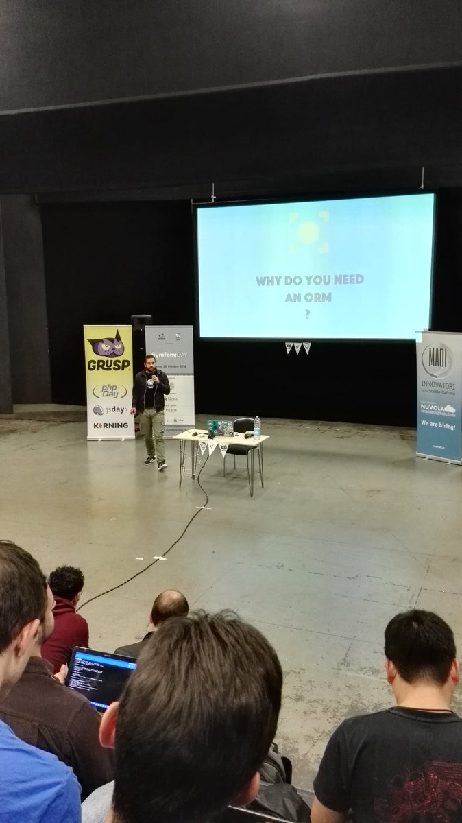 edelmondo's tweet image. Interessante intervento di @toretto460  su ORM hero al #symfonydayit