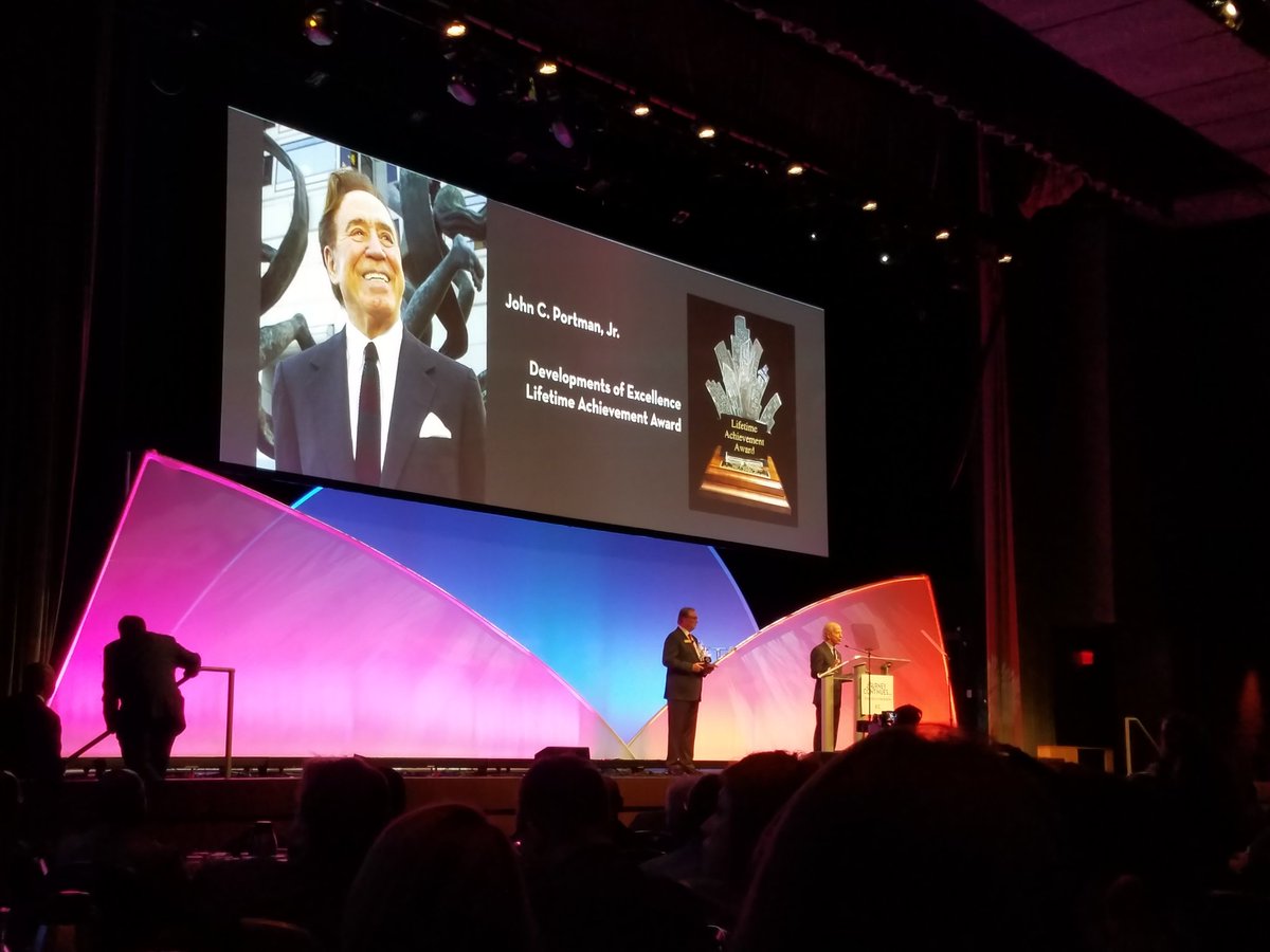 GaTech_Planning's tweet photo. ARC gives John Portman (GT M Arch) Lifetime Achievement Award #atlsorb #georgiatech https://t.co/sqhOBIrcRR