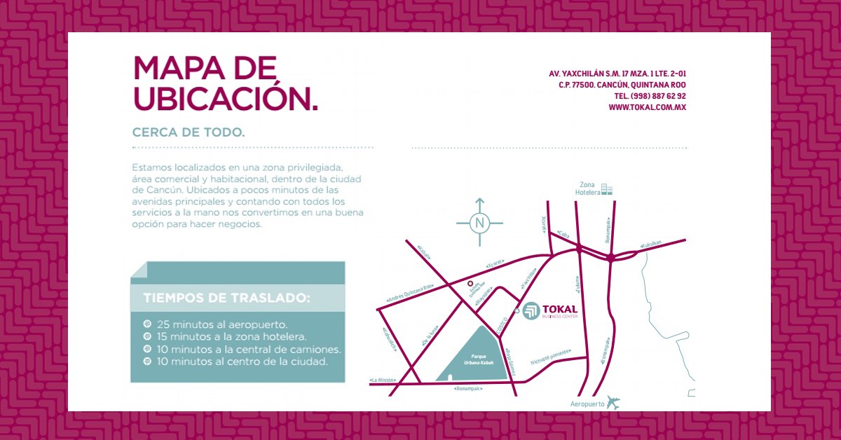 Tokalcenter's tweet photo. Entra a ➫ https://t.co/5agYPUCuOZ para más información.
También puedes llamarnos al (998) 887-62-92 https://t.co/uXog5CNTO7
