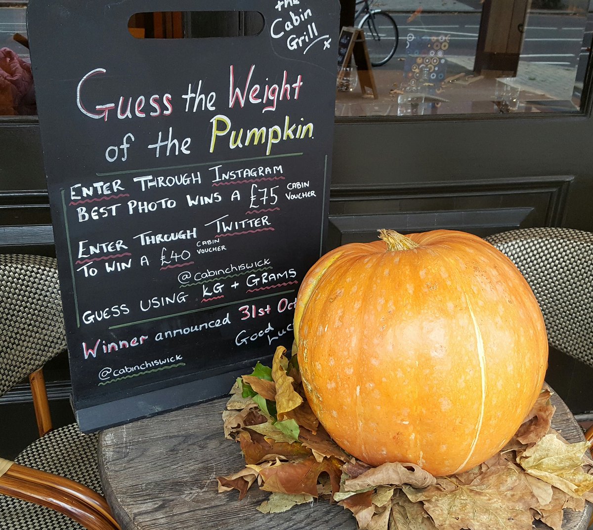 In the Chiswick High Road area? Come and give this a go!! We don't accept bribes 😉 #pumpkin #halloween 🎃🎃🎃