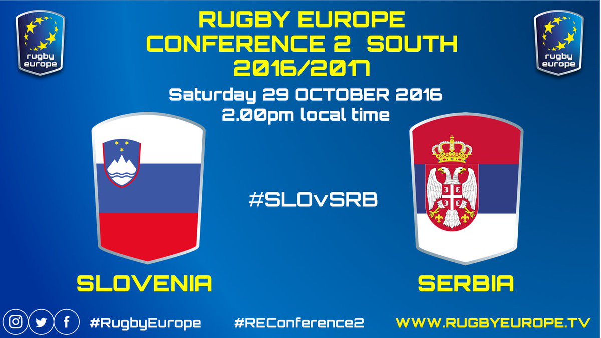 rugby_europe's tweet photo. #Livestream of #RugbyEurope #REConference2 game : #Slovenia vs #Serbia confirmed for tomorrow on https://t.co/ARnZS9ahsU https://t.co/SdYMdz6sgt