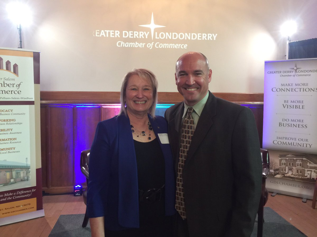 BethRoth4NH's tweet photo. Kicking off the day with @SpradNH at the @chamber81main US Senate Forum #nhpolitics https://t.co/ocsZYCLSoD