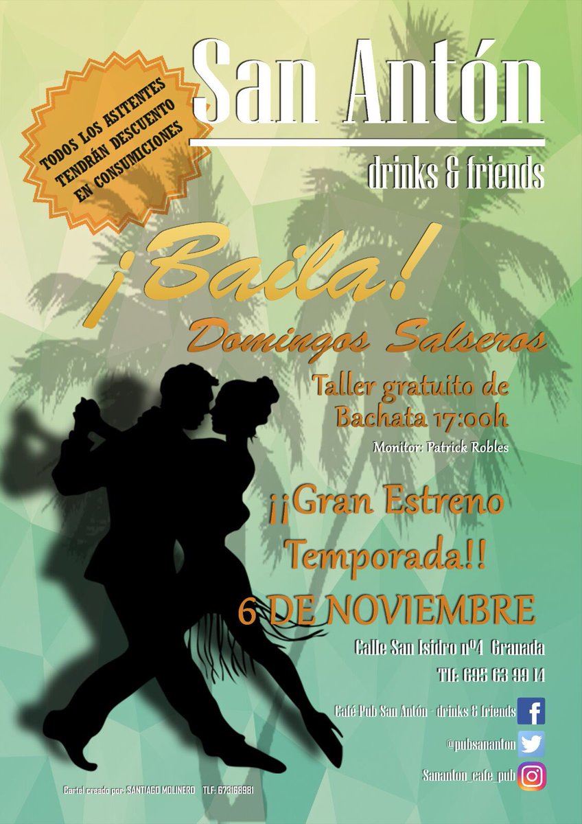 pubsananton's tweet photo. #PubSanAnton #DrinksFriends #DomingosSalseros https://t.co/umFeBAlakd