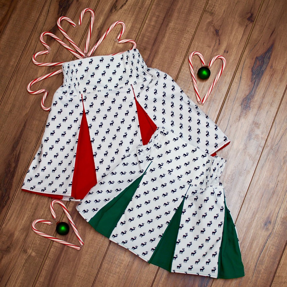 SewPlayful's tweet photo. I made these adorable skirts with fabric from @Mood_Fabrics Thank you Mood! #sewplayful #sewing #lovemyjob https://t.co/xfI8xT1CtD