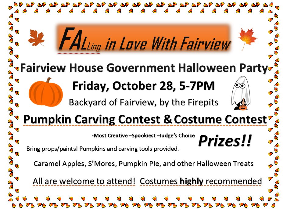 fairviewhousebu's tweet image. Be sure to stop by the Fairview Fire Pits tonight from 5pm-7pm to FALL in love with Fairview even more! Awesome prizes and food galore!