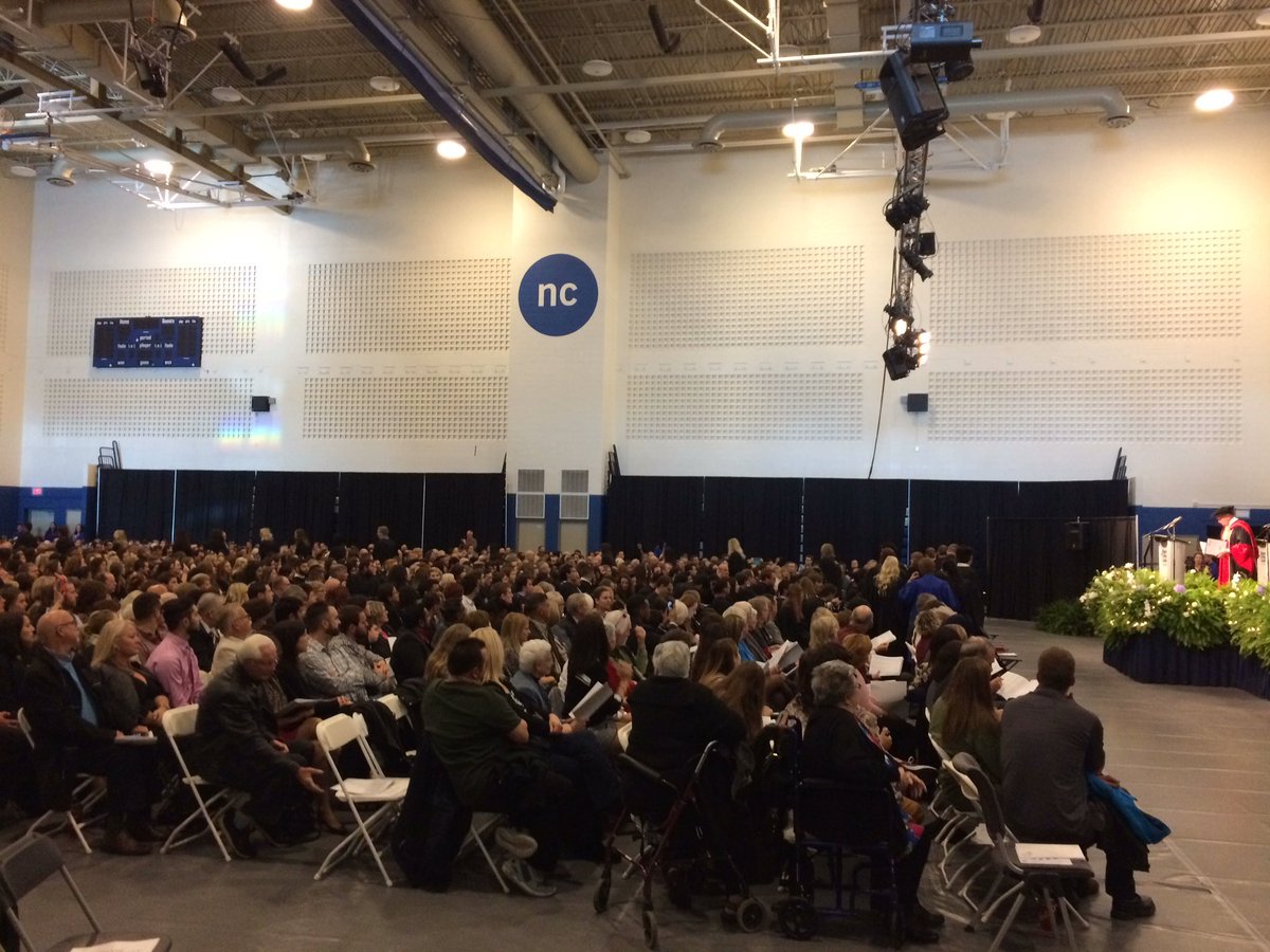 niagaracollege's tweet photo. "Education & health drives peace and change." And "I want to see one of you (grads) up here one day."- Capt. Rebecca Patterson. #NCGrad16 https://t.co/MTt6rQEWzK