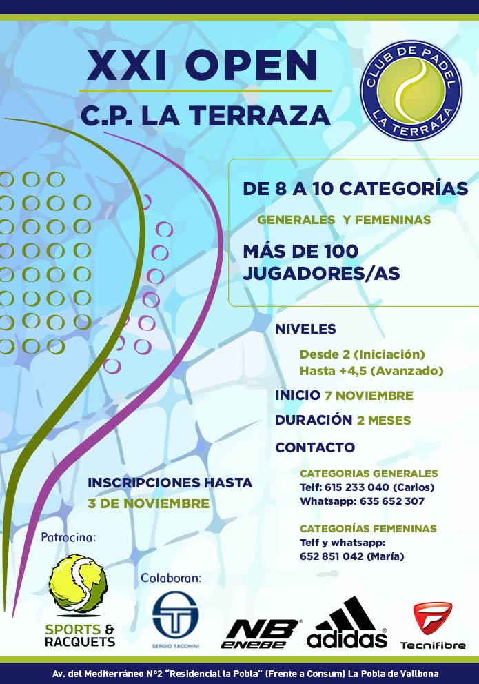 XXI OPEN LA TERRAZA - laterrazaclubdepadel.com/2016/10/28/xxi…