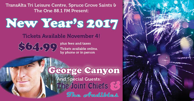 Tickets available Nov 4 at 10AM to the BEST New Year's Party in the <a href="/triregionab/">Tri-Region Tourism</a> <a href="/citysprucegrove/">City of Spruce Grove</a> <a href="/StonyPlainAB/">Town of Stony Plain</a> #NYE2017