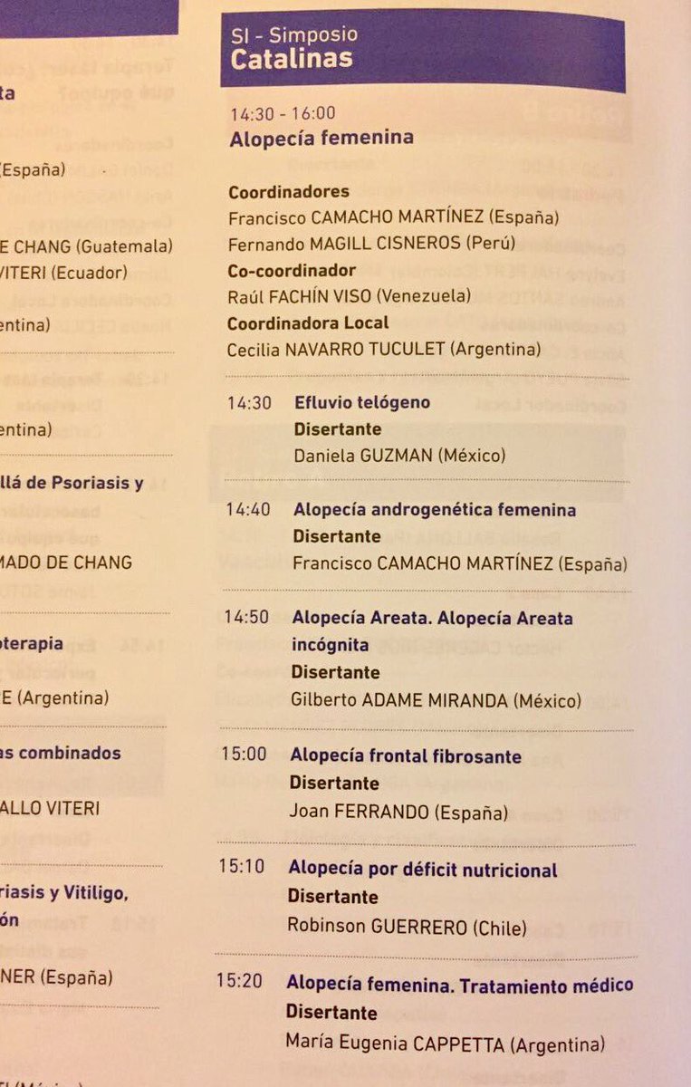 dermadaniela's tweet photo. Hoy en el Simposio de #AlopeciaFemenina mi ponencia de #EfluvioTelógeno @cilad2016 #CILAD2016 #BuenosAires #Argentina los esperamos!!! https://t.co/S8BqVwk7Wq