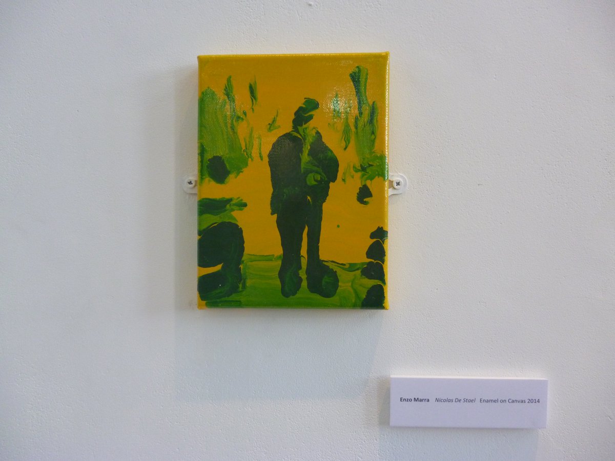 CornerStoneGall's tweet photo. Enzo Marra @enzomarraart and Tom Palin @palintom paintings at The Cornerstone Gallery,  until 24 Nov @LivHopeCreative @LiverpoolHopeUK https://t.co/7MADu8dZL6
