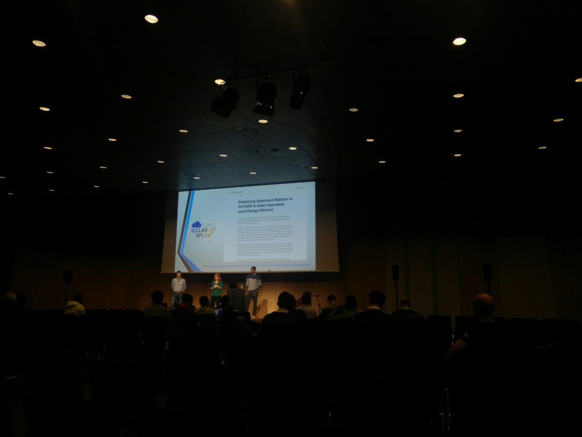 ICC_Lab's tweet photo. Happy to be mentioned at the #OpenStackSummit as one of the contributors in the #Watcher project. #OpenStack https://t.co/dtycpd7HkJ