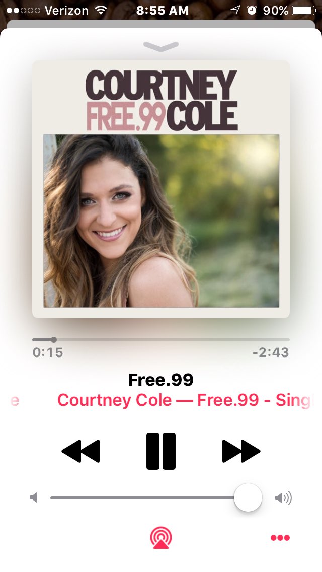 New single from <a href="/TheCourtneyCole/">Courtney Cole</a> out now! So excited for y'all to finally hear what we've been working on! ..."FREE 99 FREE FREE 99!"...