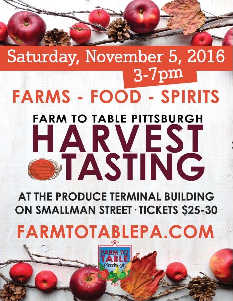 Post Halloween - kick off Thanksgiving season at 5th Annual Farm to Table Harvest Tasting! farmtotablepa.com/local-food-tas…  #keepitrealkeepitlocal