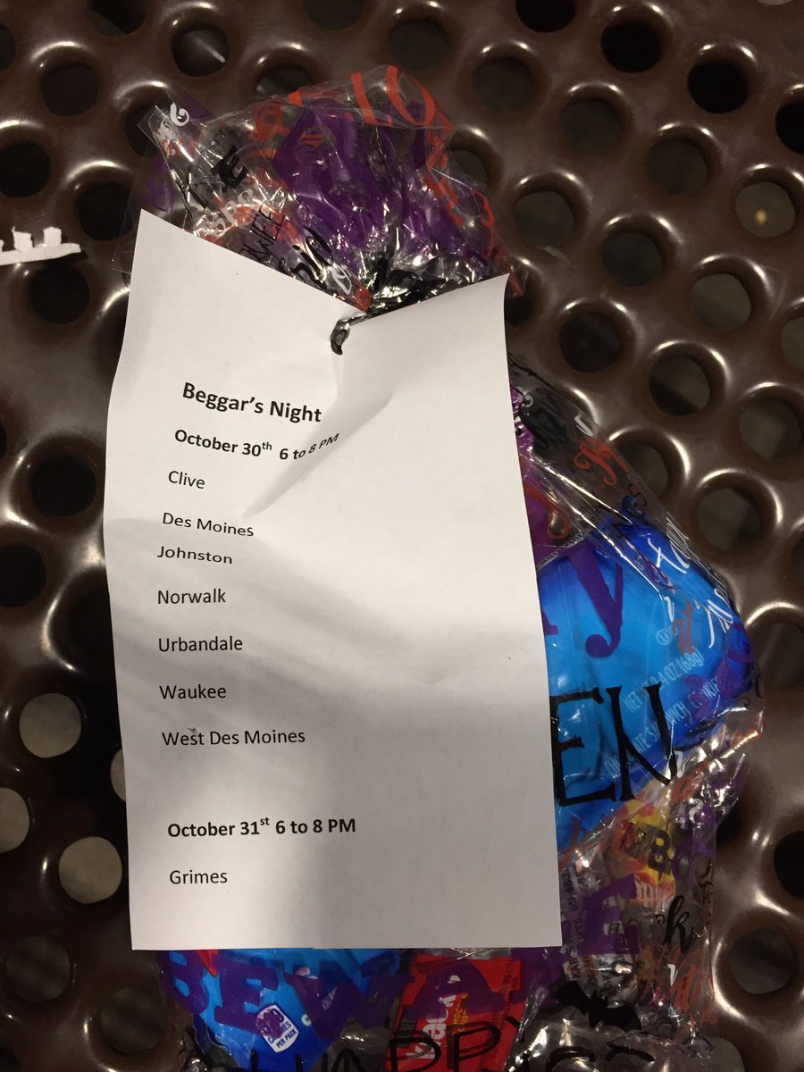 DSM West - When is your trick or treat night?<a href="/waringlester/">Waring Lester</a> <a href="/EastCentral_UPS/">E. Central UPSers</a> <a href="/jrindafernshaw/">Fern Shaw</a> #imasafemaker