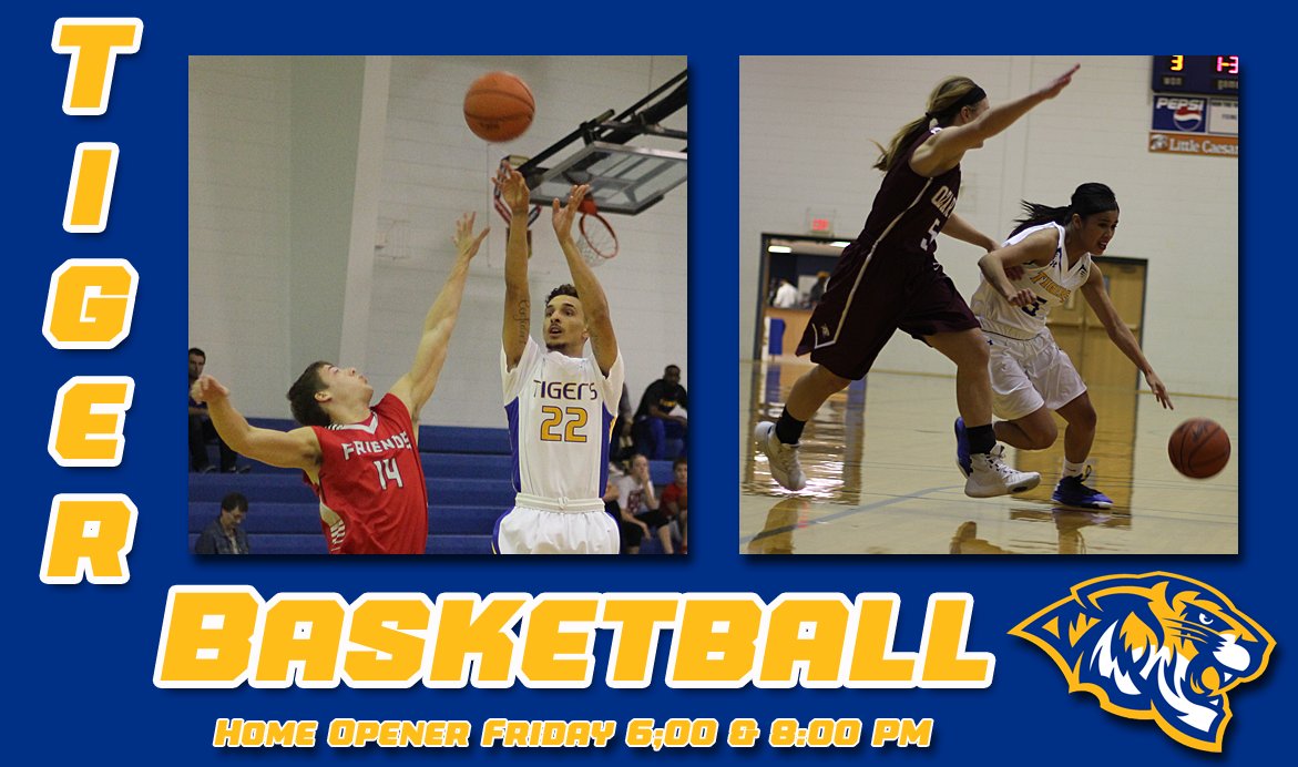 It's #GameDay CCC men's and women's basketball in home opener tonight at 6 &amp; 8 vs <a href="/bethelks/">Bethel College</a> <a href="/CCCTigersWBB/">CCC Tigers WBB</a> #ccctigernation