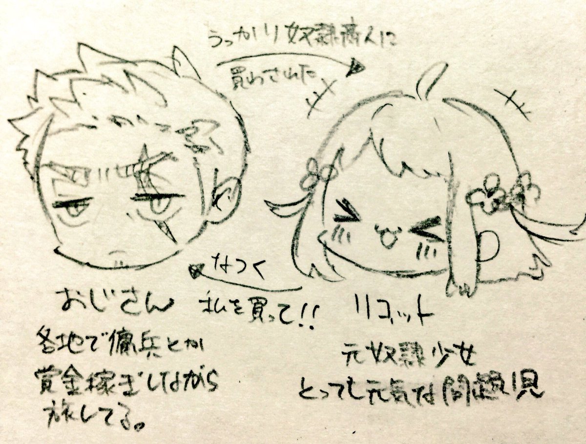 あと、登場回数圧倒的に少ないけどこういう子たちもおりますよ〜的な
ある程度設定描いちゃったら満足してしまう癖を治したい 