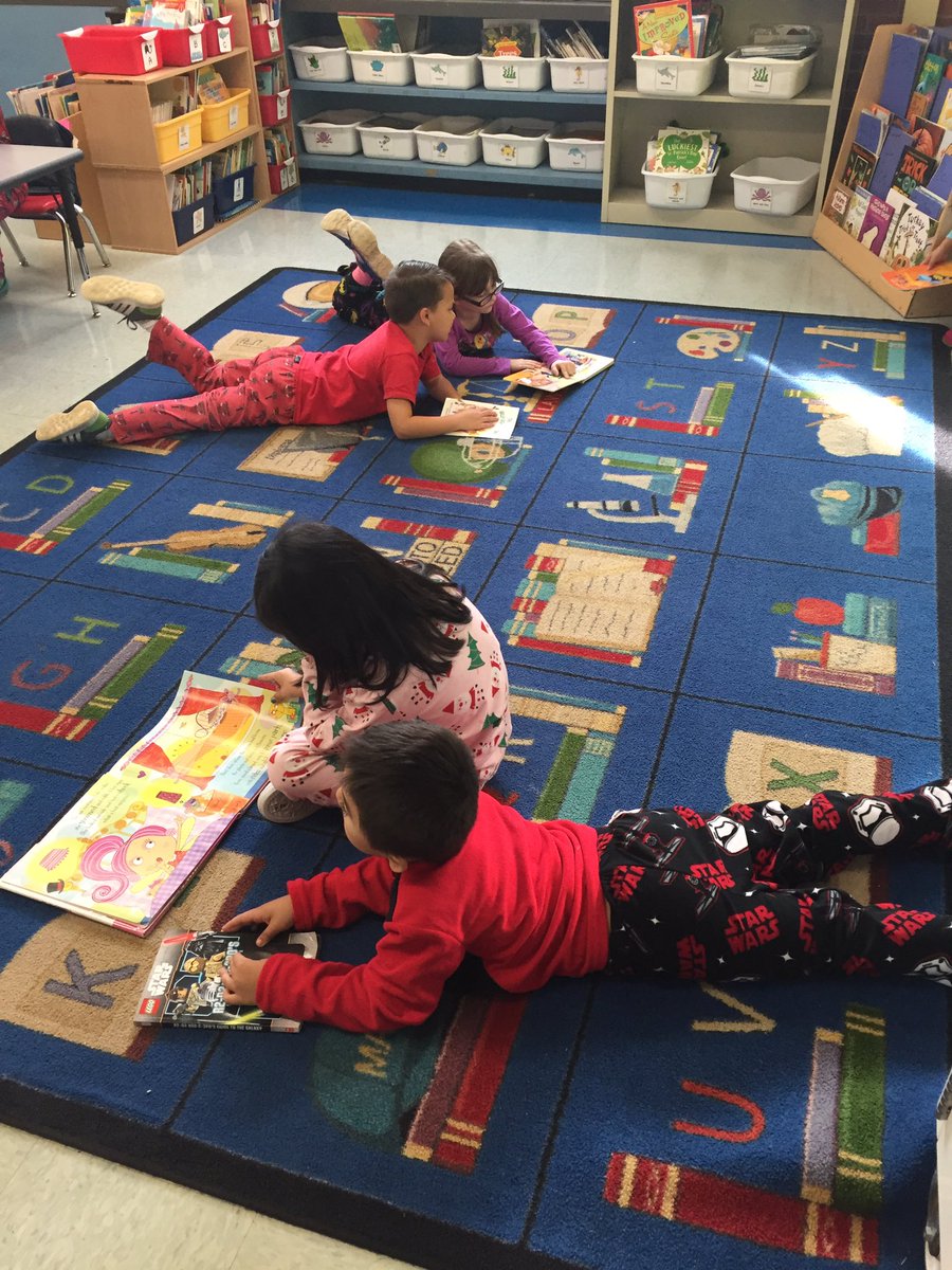 What better way to celebrate the end of our reading unit than with pajamas and our favorite storybooks! #PlayLearnGrow #teampershing