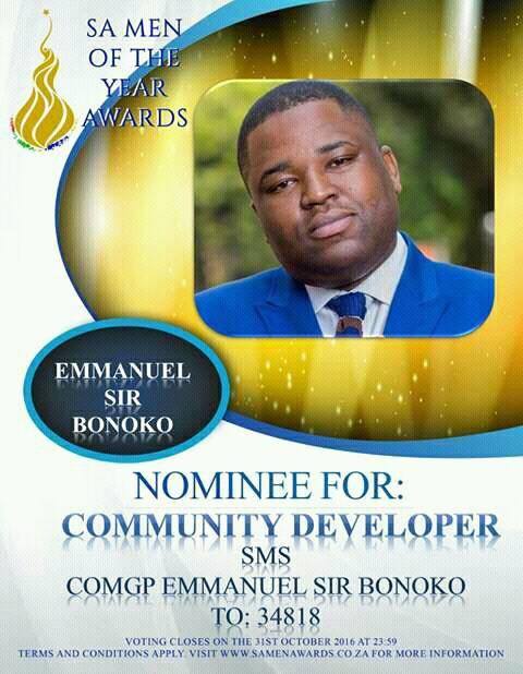EMMANUELBONOKO's tweet photo. @UlrichJvV @SAMen_Awards Thank you for the continued support Sir. Is such a blessings working with you.!!! Thank you https://t.co/BCcd2iwcyM