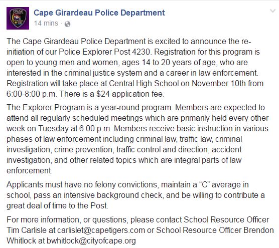 Cape Girardeau PD tweet media