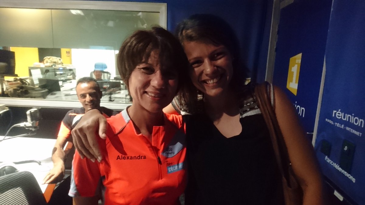 ultractz's tweet photo. Rencontre de championnes #LaRéunion sur #AtoutSport @Reunion1ere #radio : Alexandra Clain #trail et Margaux Teyssedre copilote de #rallye https://t.co/qrxe02xCos