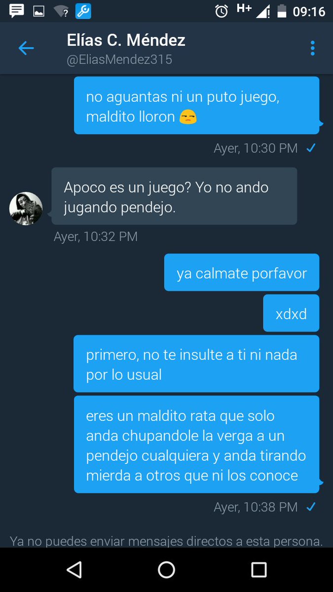 nivekgamer13's tweet photo. No se si reír o llorar, pero este pendejo niño rata, se hizo la nena nomas porque defendí a los #Pingeros
😒 https://t.co/1MwhxLRlaE