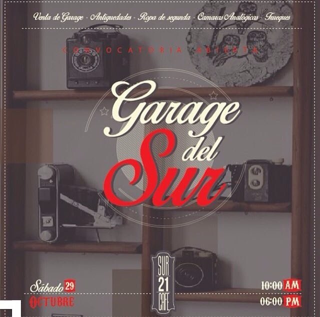 Mañana en #Sur21Café
Garaje del Sur 
Venta de artículos de segunda.
instagram.com/p/BMG7h6vBIeK/