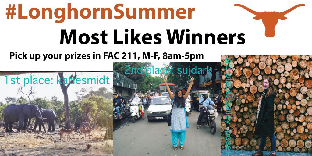 UTAustin2016's tweet image. Congrats @hess_natalie: #LonghornSummer photo contest 2nd place winner for most-liked pic! Pick up your prize in FAC 211.
