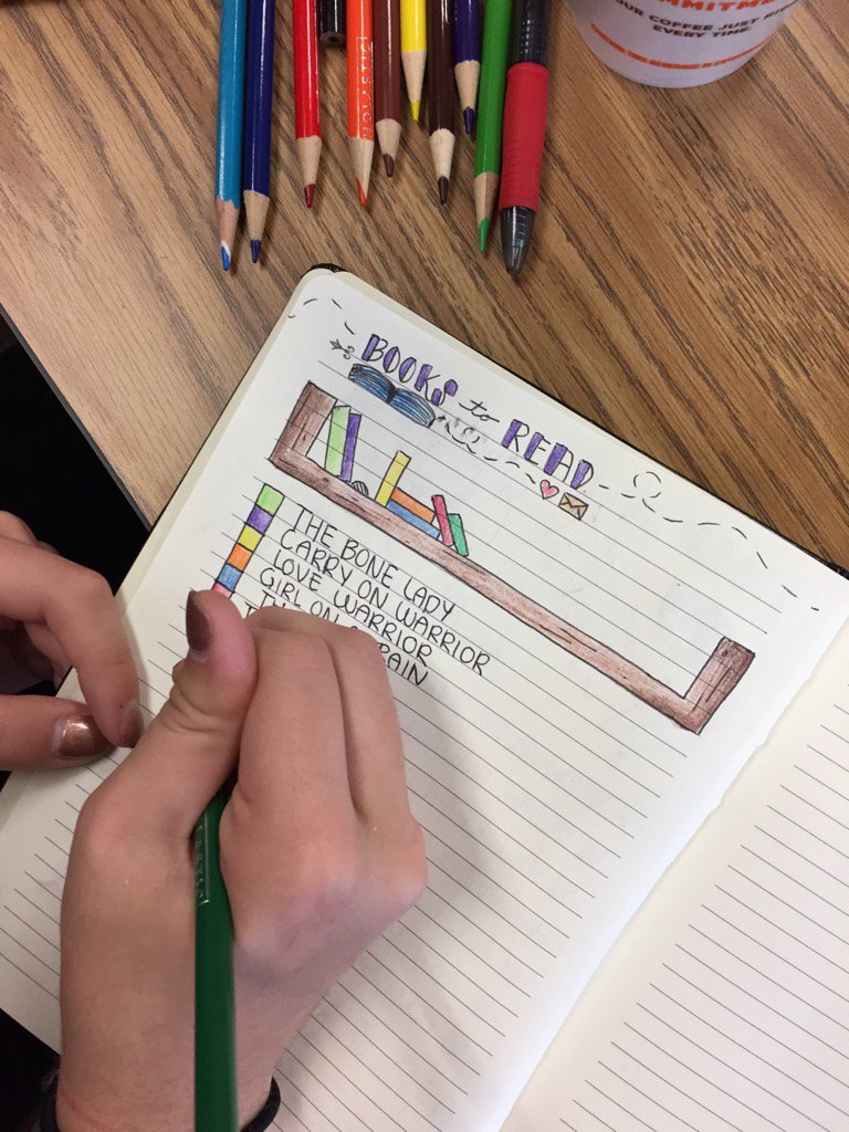 pkoch9999's tweet photo. @RockRidgeReads superstar Maddy's independent reading journal page. https://t.co/1rDsRTmP9d